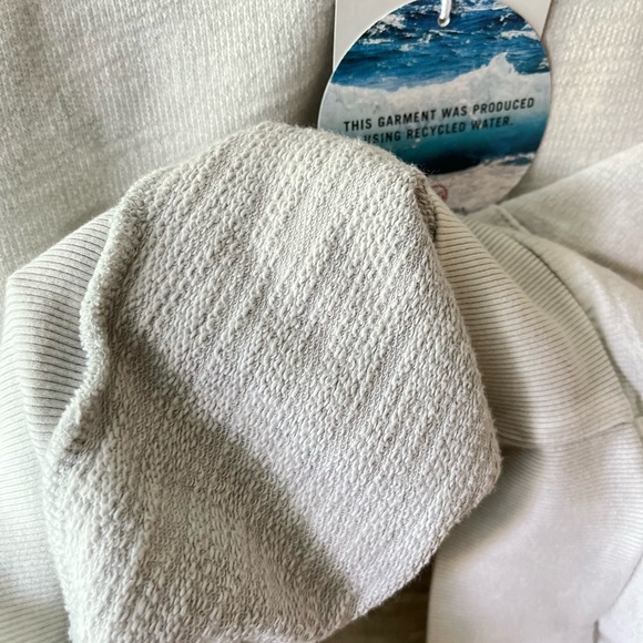 NWT AG Jeans Adriano Goldschmied Nova Cotton Vintage Hoodie Moflog Light Gray XS - Picture 4 of 13